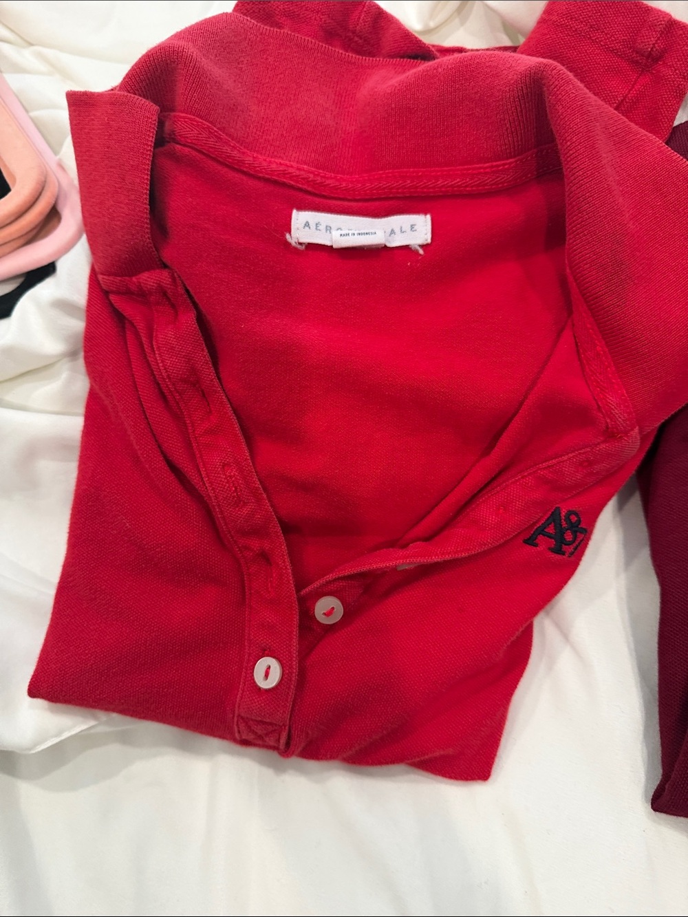 Aeropostale Polo Shirt Lot in Red, Pink, Burgundy, Navy & Black - Picture 10 of 10